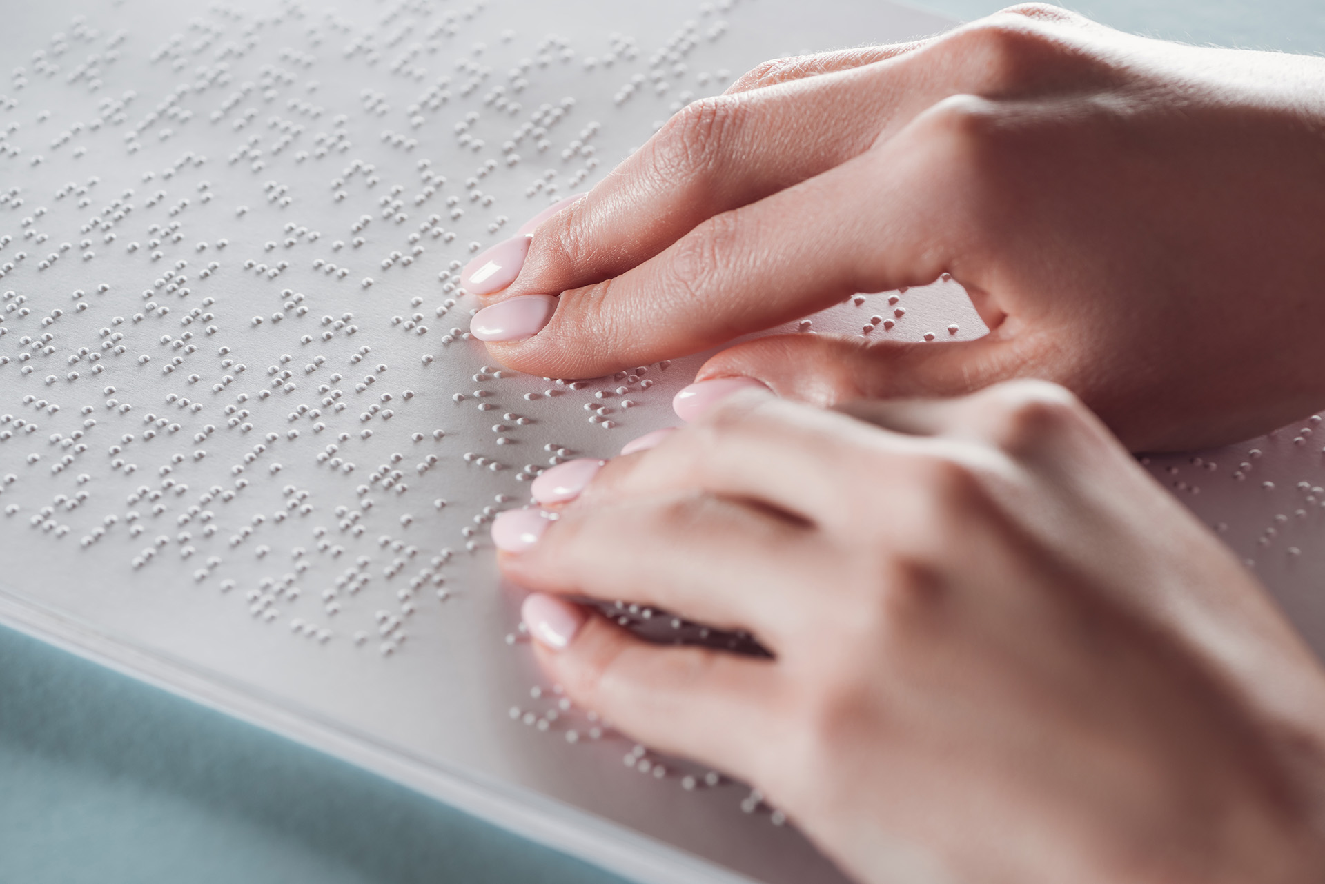 Lettura di un testo braille