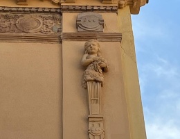 Casa Melis, dettaglio esterni Casa Melis, dettaglio esterni