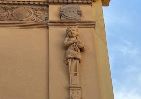 Casa Melis, dettaglio esterni Casa Melis, dettaglio esterni