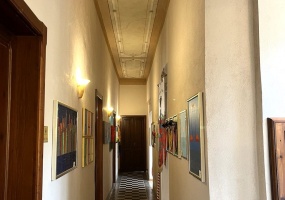 Casa Melis, interni, corridoio piano terra Casa Melis, interni, corridoio piano terra