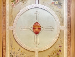 Casa Melis, interni, affreschi piano terra Casa Melis, interni, affreschi piano terra