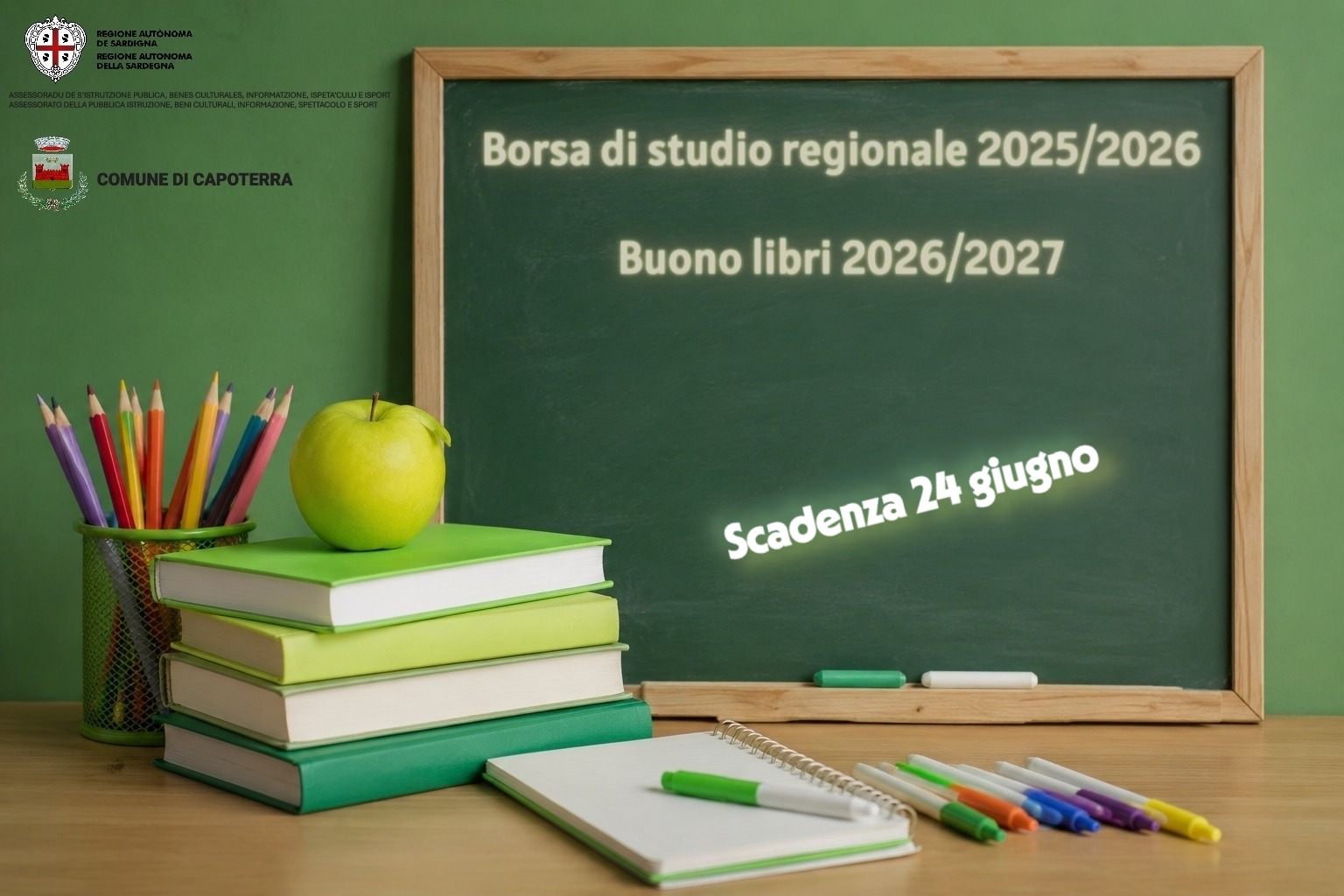 Contributi per il diritto allo studio 2026‎ Borsa regionale 2025/2026 e Buono libri 2026/2027