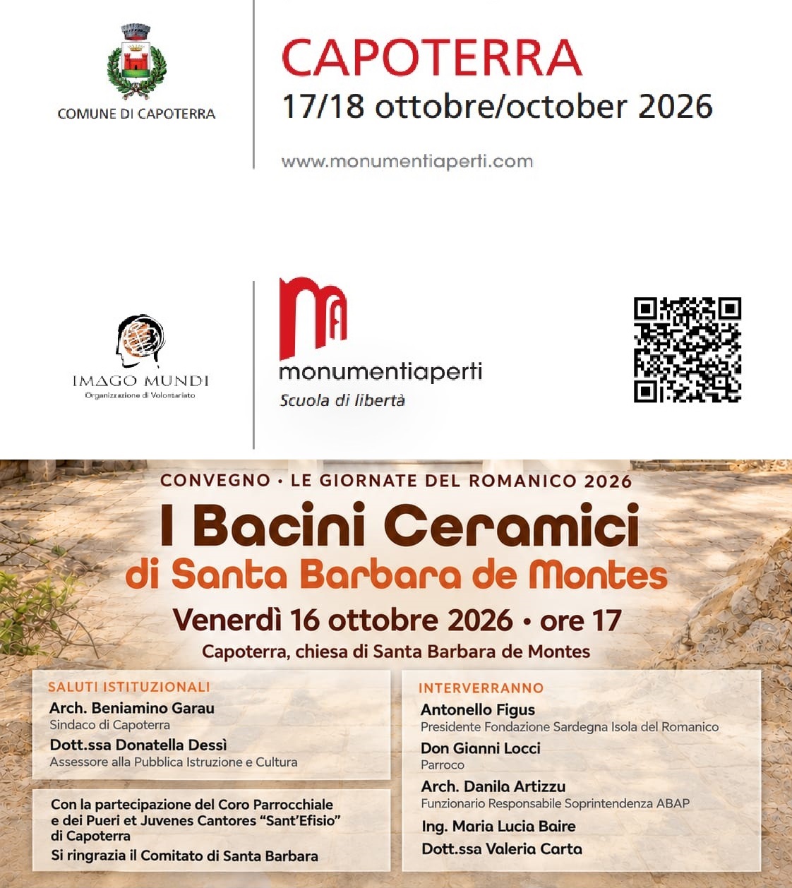 Monumenti aperti 2026 e Il Romanico in Sardegna