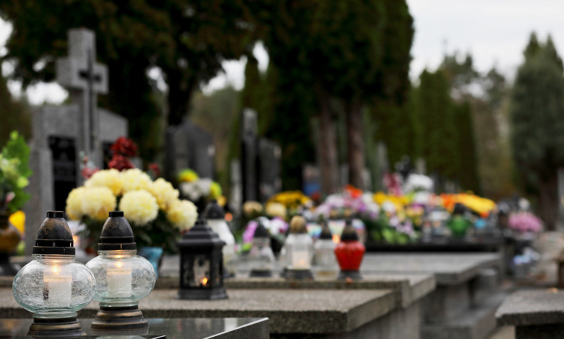 Fiori in cimitero