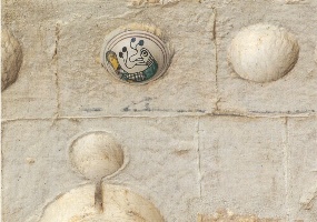 Chiesa di Santa Barbara, interno, reperti ceramici Chiesa di Santa Barbara, interno, reperti ceramici